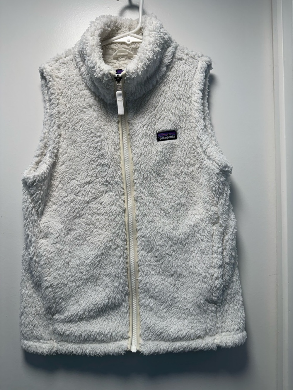 Patagonia Cream Sherpa Fleece Vest